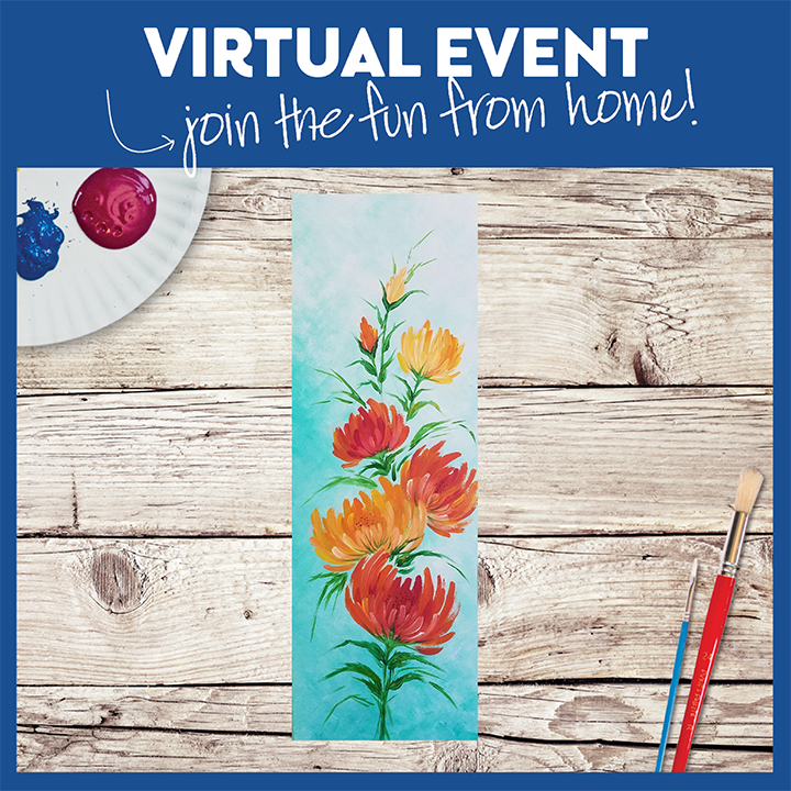 LIVE INTERACTIVE VIRTUAL CLASS-PAINTING KIT INCLUDED